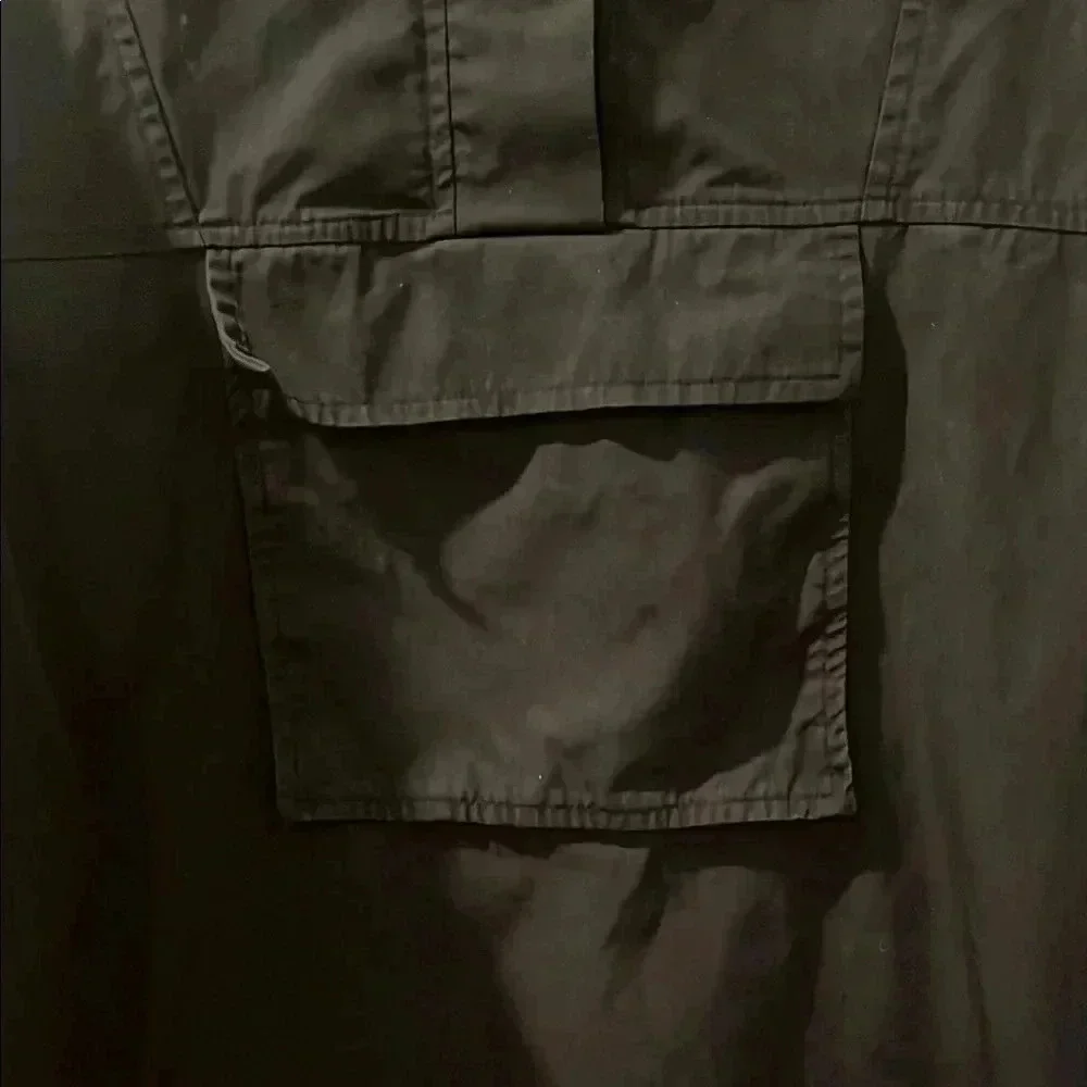 Stockholm Atelier Black Pullover‎ Utility Cotton Shirt Cyberpunk Size Medium